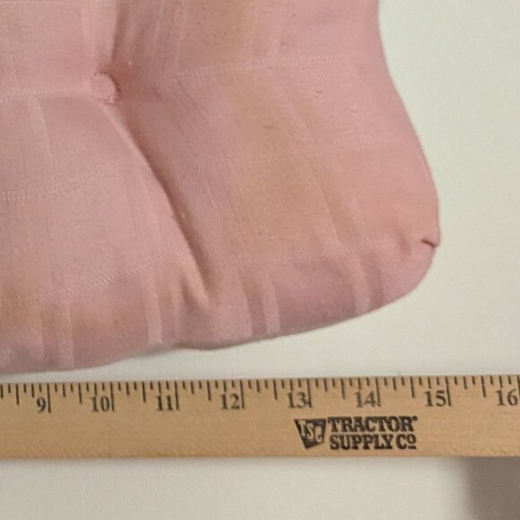 Vintage Barth and Dreyfuss Pink Checker Pattern Chair Cushion Fundraiser Item - Picture 11 of 12